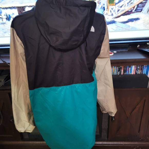 The North Face Black Teal and Beige Pullover Utility Jacket - Picture 3 of 9